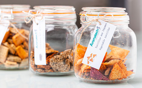 Aromatech product jars made with our natural flavours
