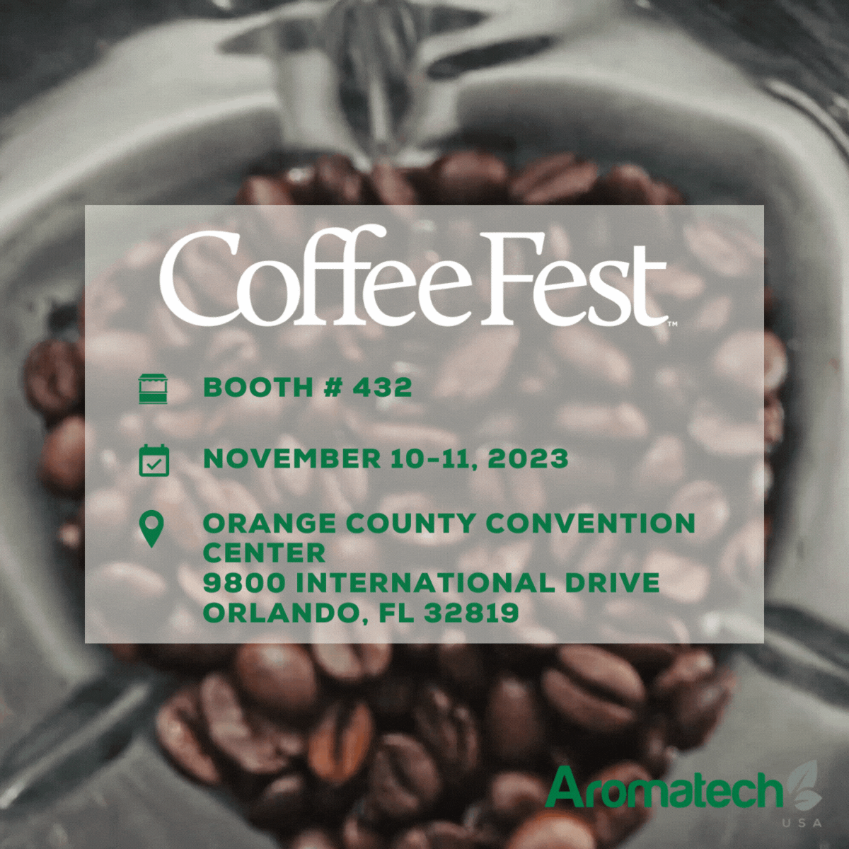 Coffee Fest Orlando: Aromatech USA to Exhibit