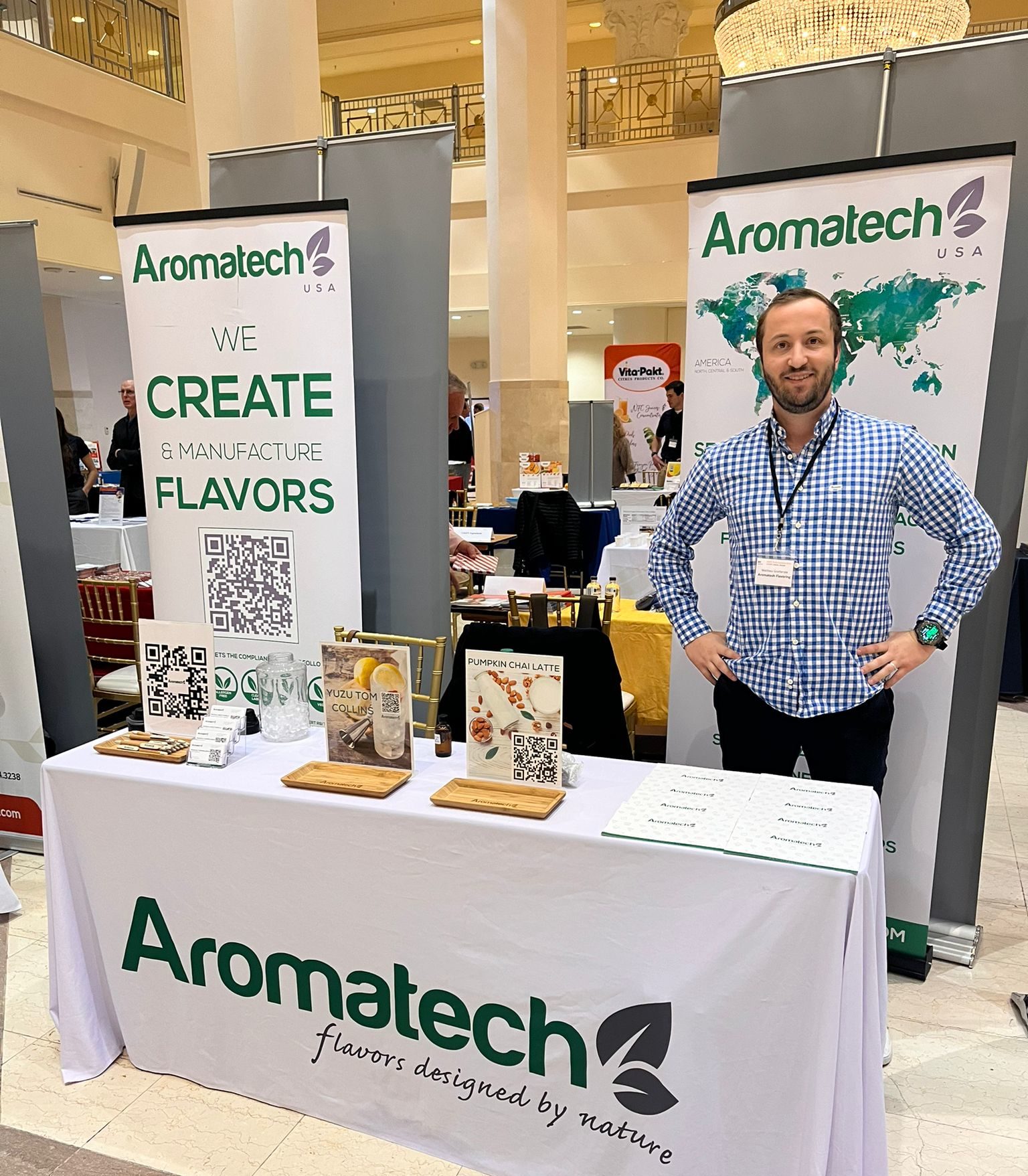 Création Visuel pour le post :Aromatech US at the Institute of Food Technologists (IFT)
