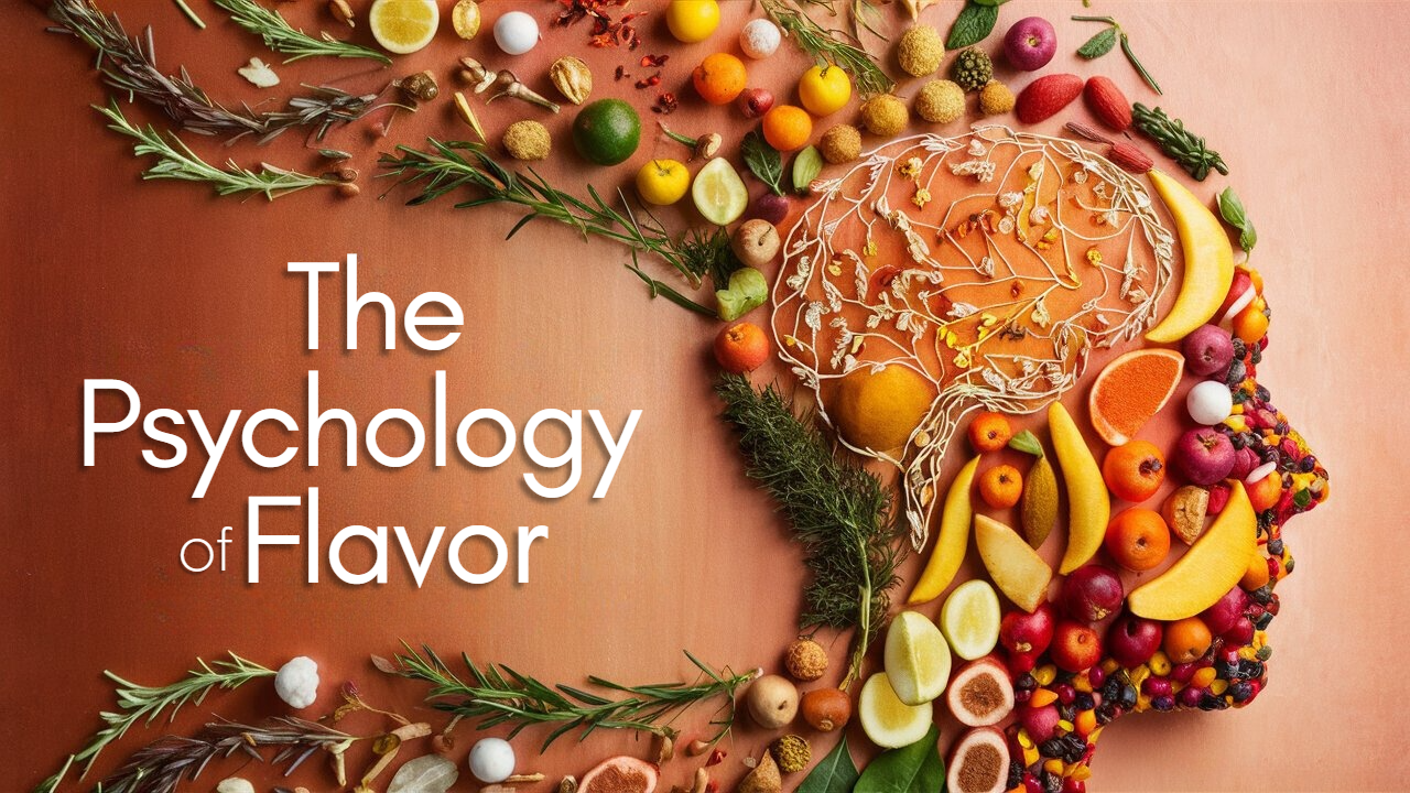 Création Visuel pour le post :The Psychology of Flavor: How Perception and Memory Influence Taste