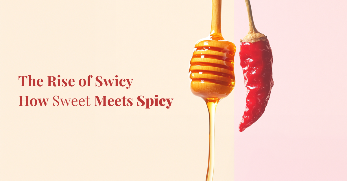 Création Visuel pour le post :The Rise of Swicy: How Sweet Meets Spicy