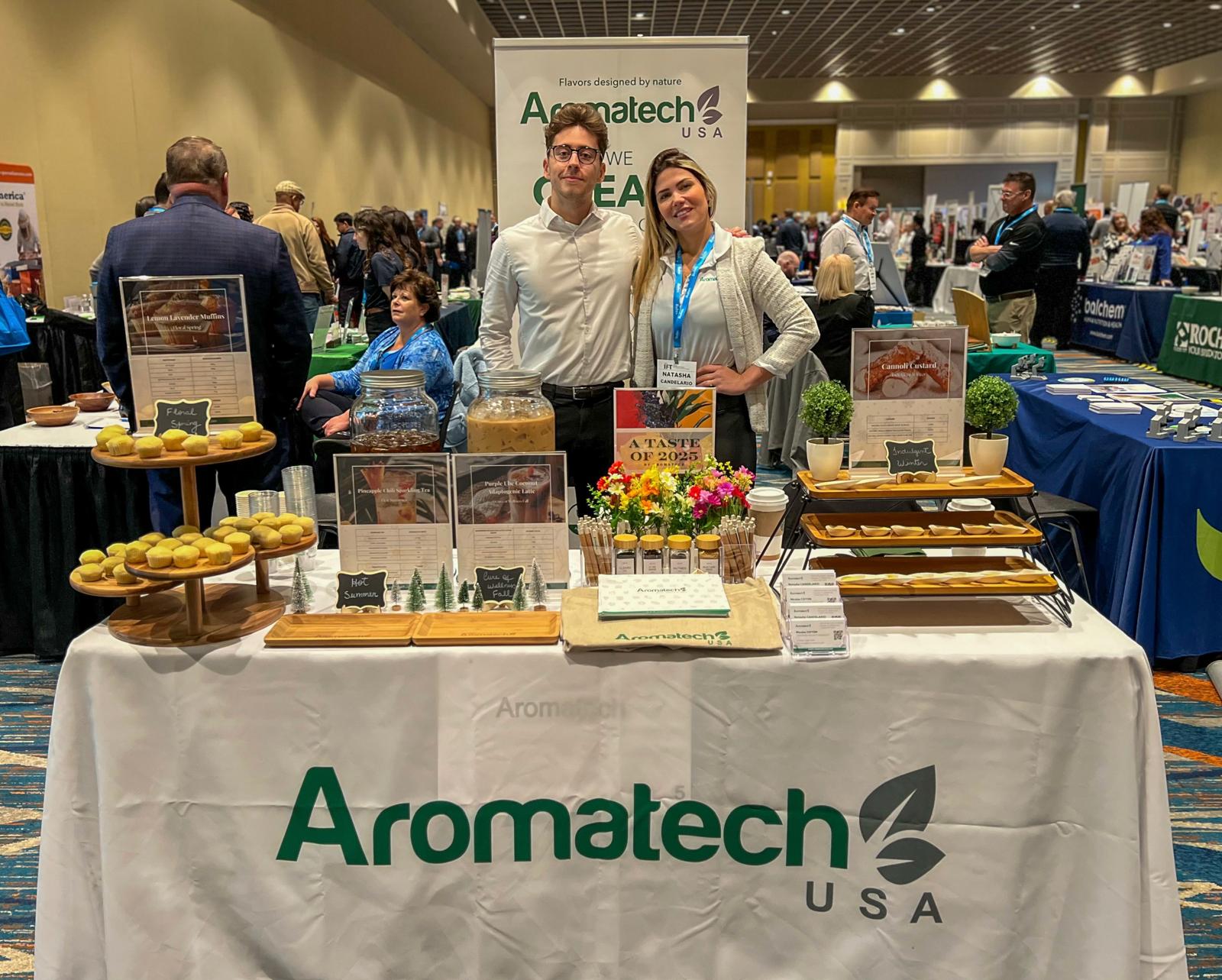 Création Visuel pour le post :Aromatech at the IFT Florida Supplier’s Night Expo 2025