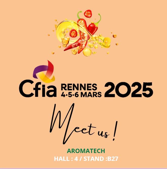 Création Visuel pour le post :Aromatech will be at the CFIA 2025