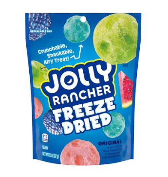 A gas station classic reborn as crunchy shards. Same fake-blue punch, but with up-to-date texture.