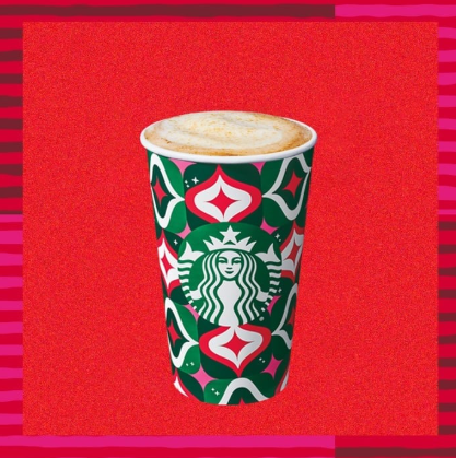 Cinnamon, coffee, and olive oil in one cup... Starbucks showing us nostalgia and novelty can share one cupholder.