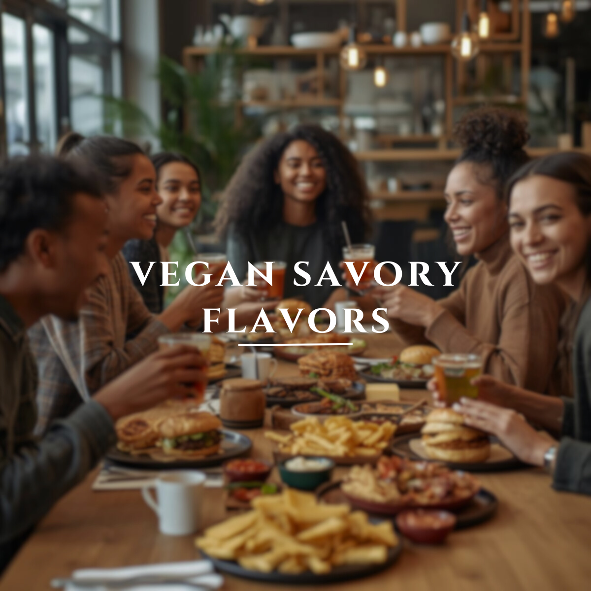 Création Visuel pour le post :Savory vegan flavors: The secret to winning over gen Z