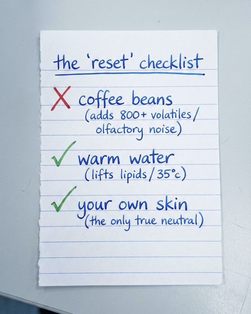 Création Visuel pour le post :Why Coffee Beans Do Not Reset Your Palate