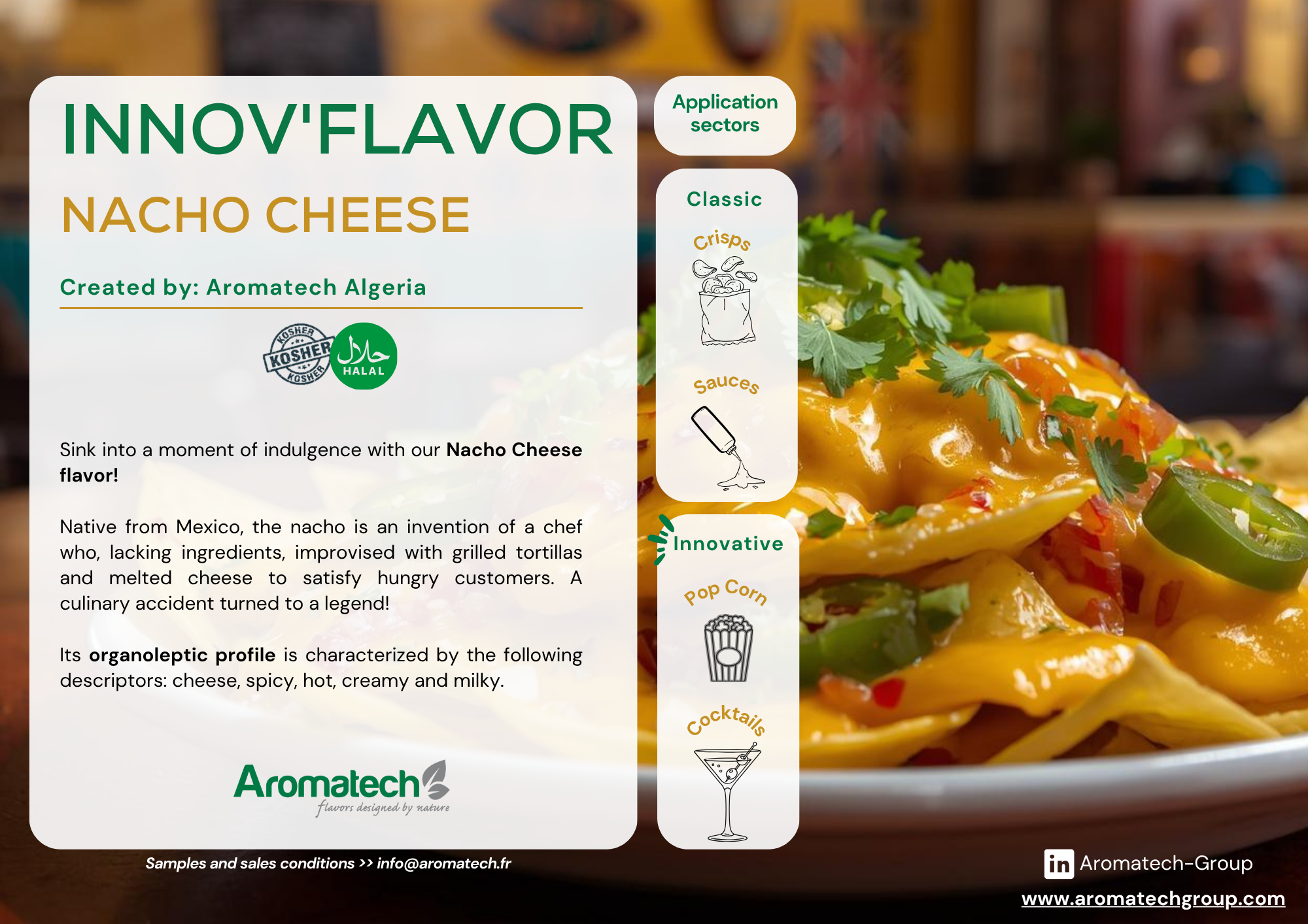 Création Visuel pour le post :𝑰𝑵𝑵𝑶𝑽’𝑭𝑳𝑨𝑽𝑶𝑹 March: Nacho cheese