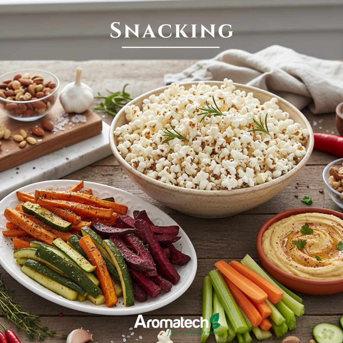 Création Visuel pour le post :Snacking in 2026: a simple gourmet break or a true sensory journey?