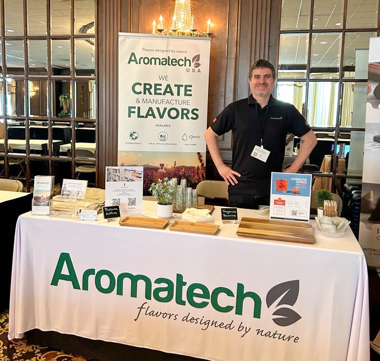 Création Visuel pour le post :Aromatech USA at NYIFT Expo – Functional Beverages