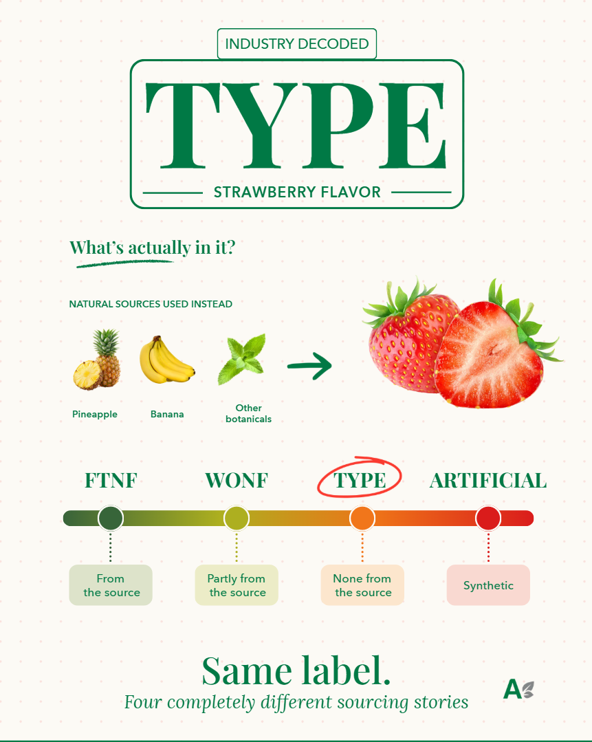 Création Visuel pour le post :Natural Flavor Type Explained