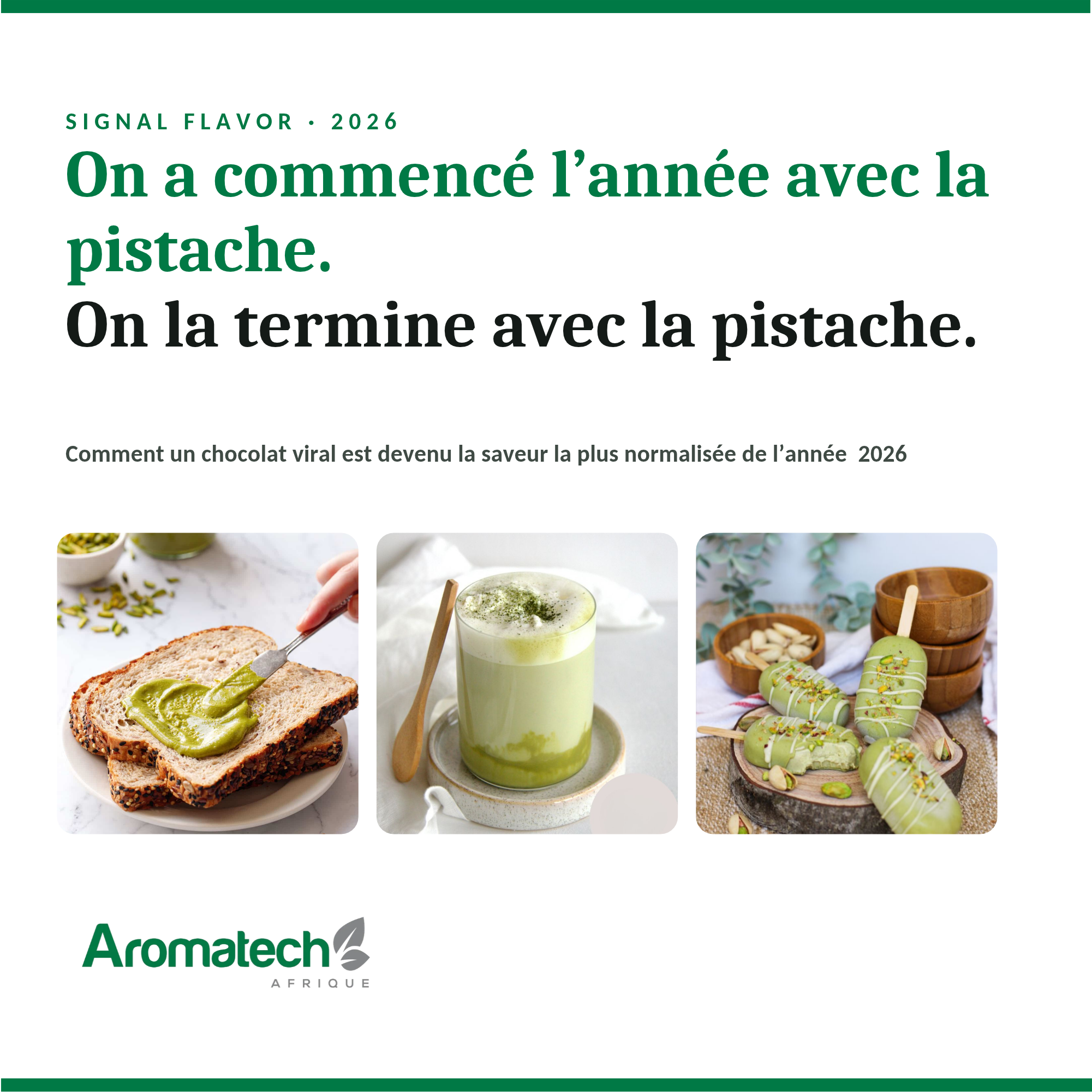 Création Visuel pour le post :Comment un chocolat viral est devenu la saveur la plus normalisée de l’année  2026 ?